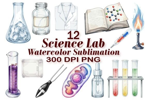 Download Science Lab Watercolor PNG - Science Collection