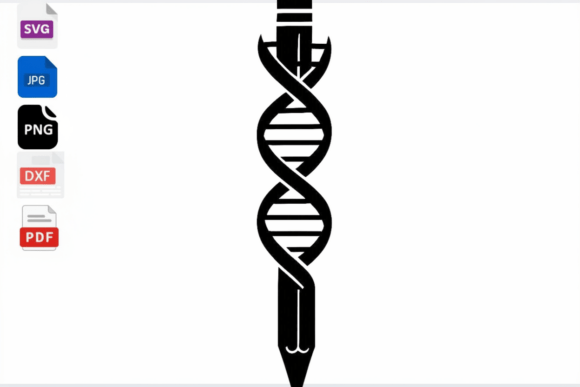 Download DNA Pencil SVG Science Biology Art - Science Collection