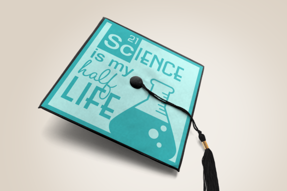Download Science is My Half Life Grad Cap SVG - Premium Resources